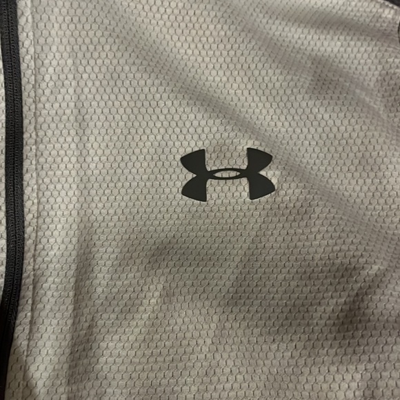 Under Armour Grey Half Zip Hoodless Loose Cold Gear Sweatshirt - Picture 2 of 3